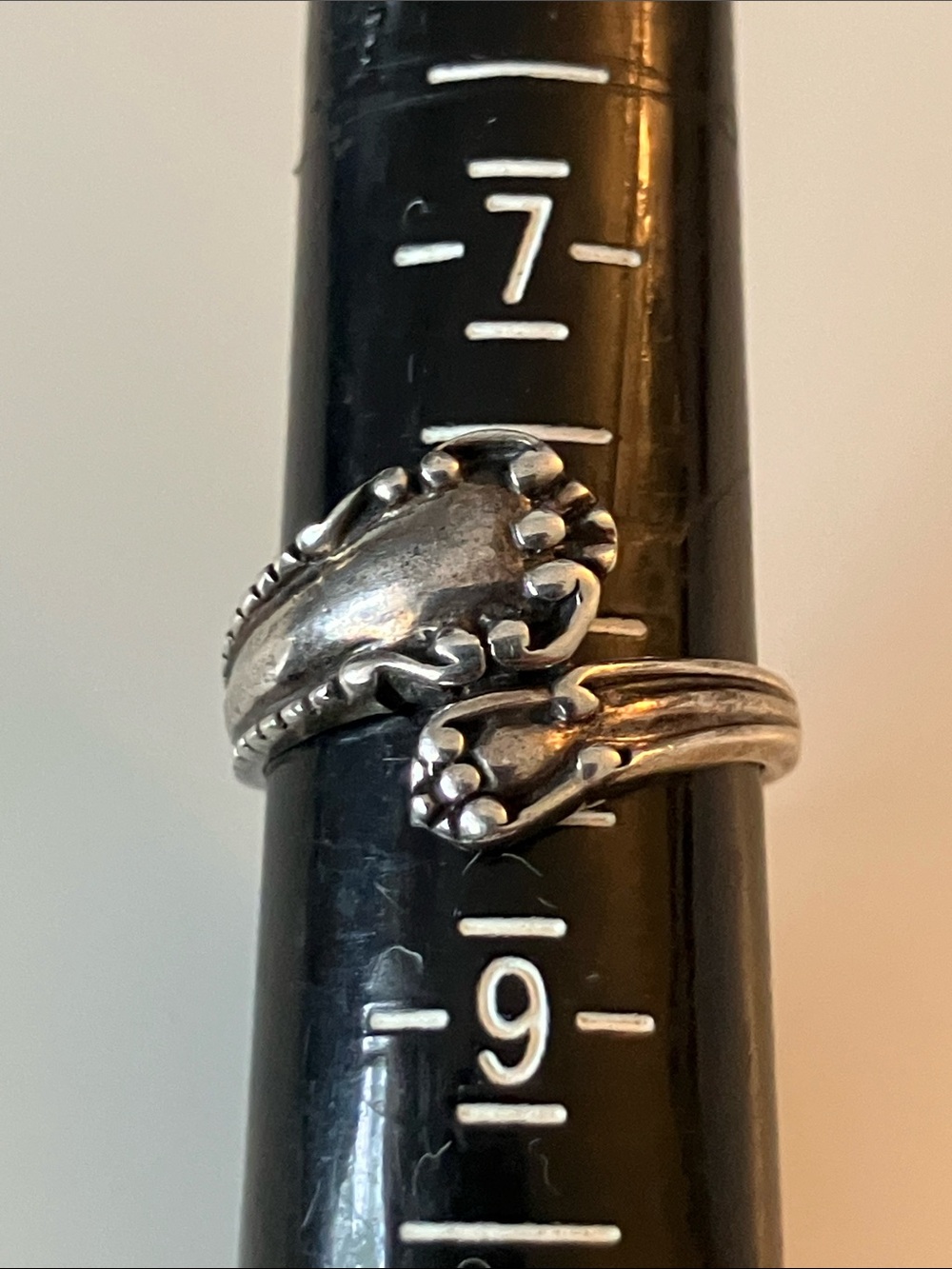 SX Sterling Silver Spoon Ring